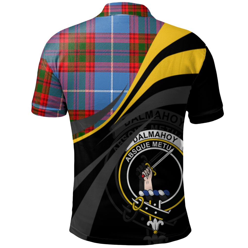 Dalmahoy Tartan Polo Shirt - Royal Coat Of Arms Style
