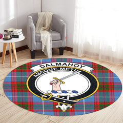 Dalmahoy Tartan Crest Round Rug