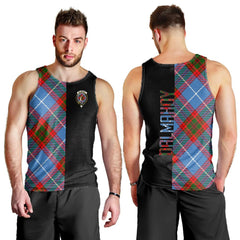 Dalmahoy Tartan Crest Men's Tank Top - Cross Style