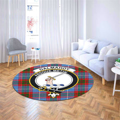 Dalmahoy Tartan Crest Round Rug