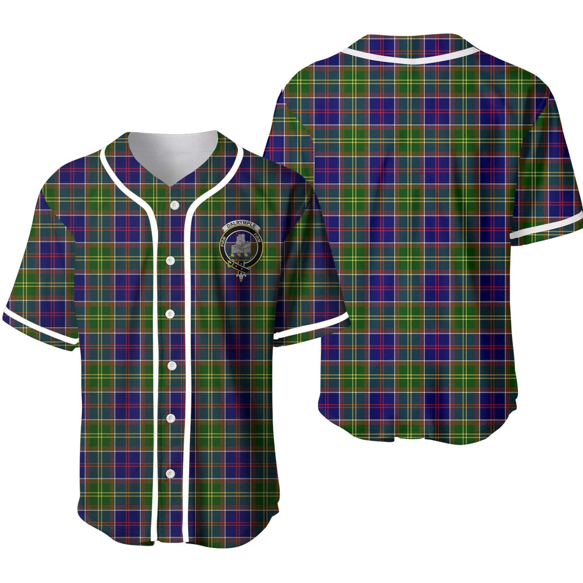 Dalrymple Tartan Unisex Baseball Jersey