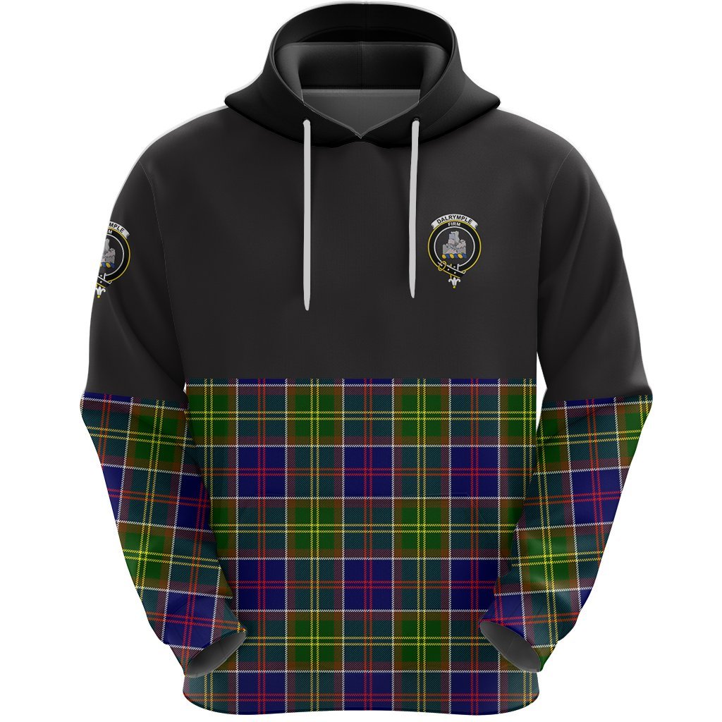 Dalrymple Clan Half Of Tartan Hoodie