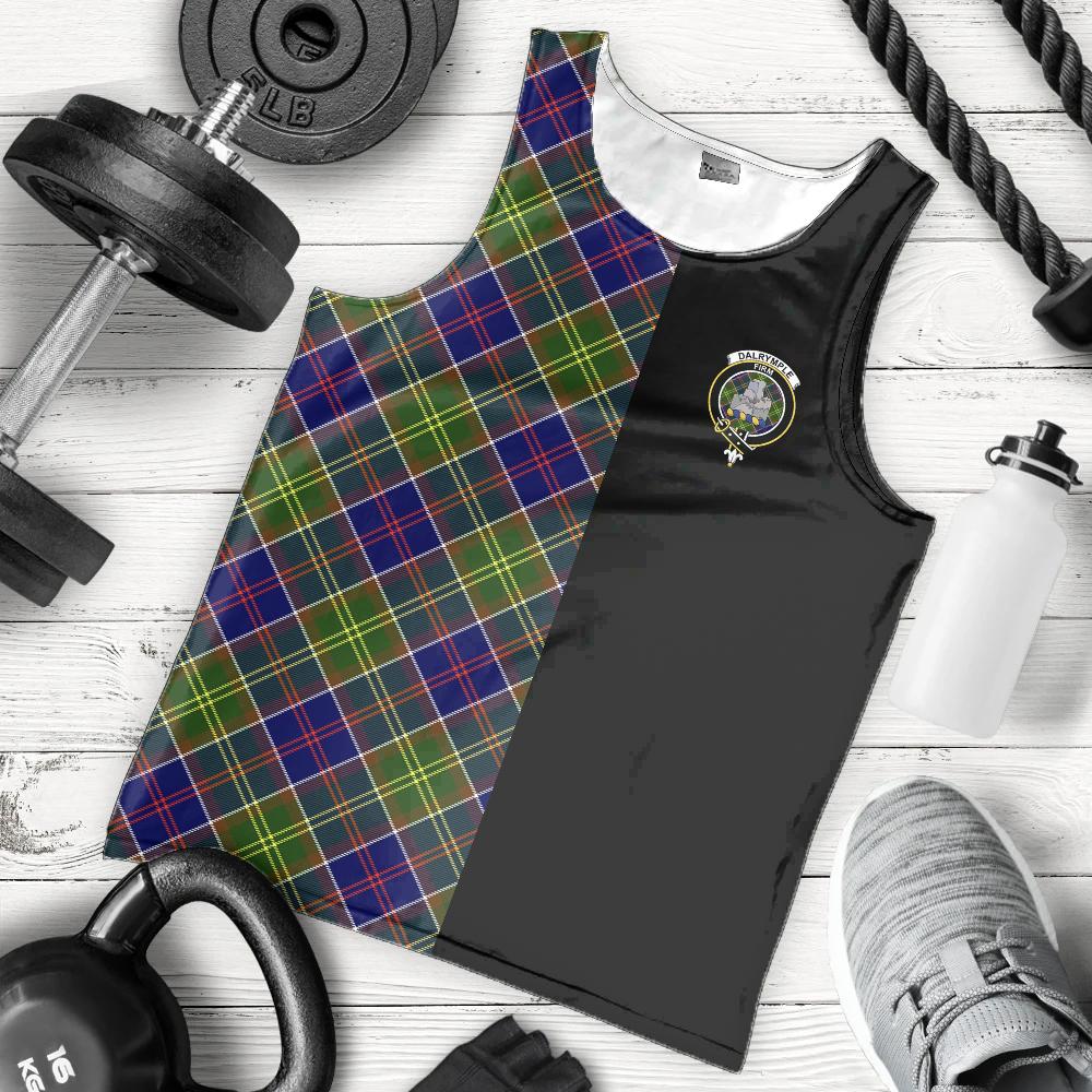 Dalrymple Tartan Crest Men's Tank Top - Cross Style