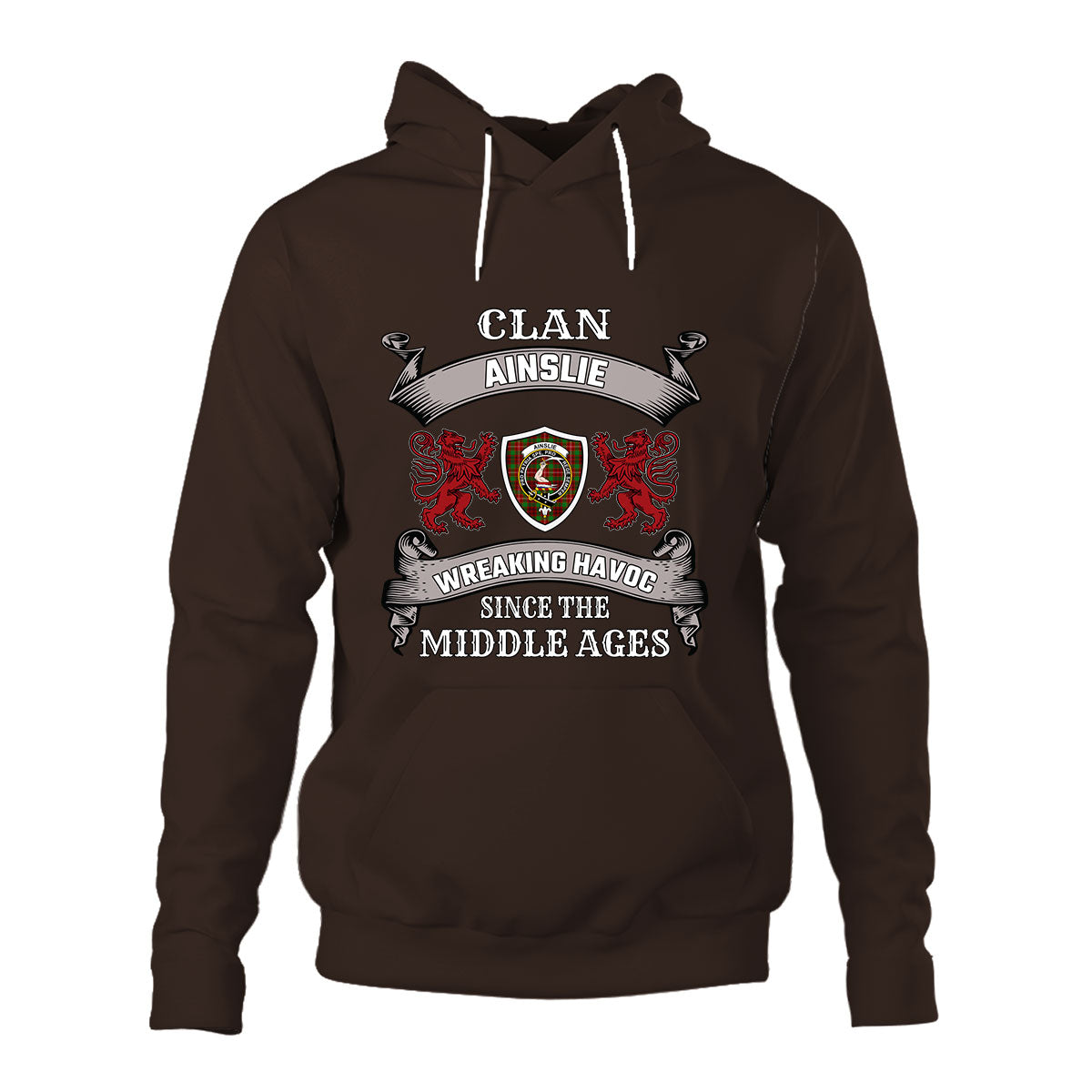 Ainslie Family Tartan - 2D Unisex Hoodie