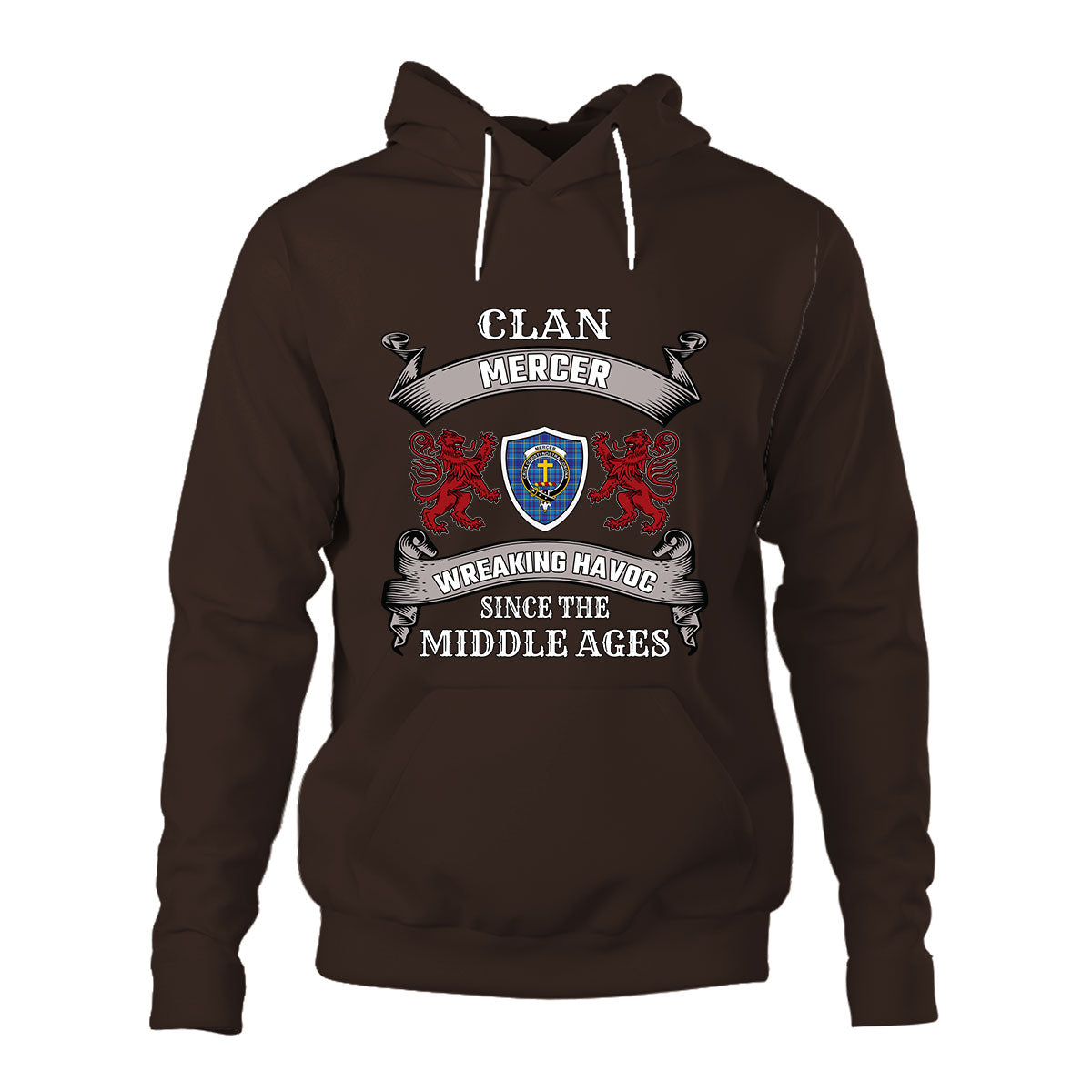 Mercer Family Tartan - 2D Unisex Hoodie