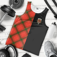 Darroch Tartan Crest Men's Tank Top - Cross Style