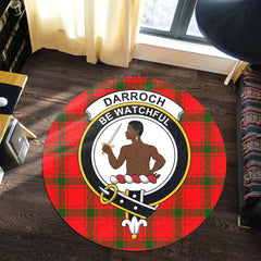 Darroch Tartan Crest Round Rug