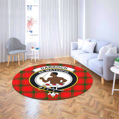 Darroch Tartan Crest Round Rug