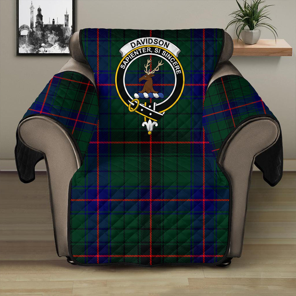 Davidson Modern Tartan Crest Sofa Protector