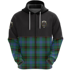 Davidson Ancient Clan Half Of Tartan Zipper Hoodie