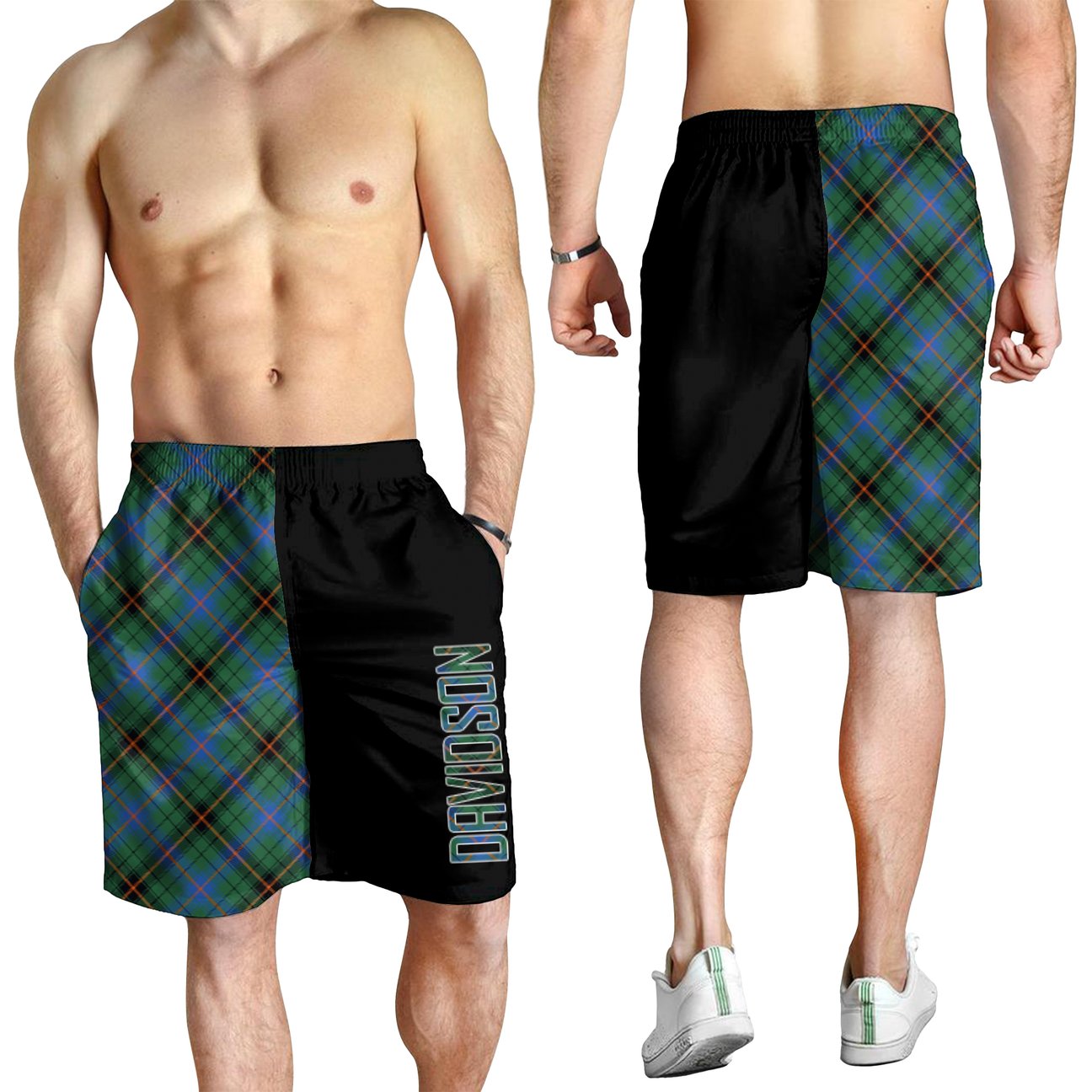 Davidson Ancient Tartan Crest Men's Short - Cross Style