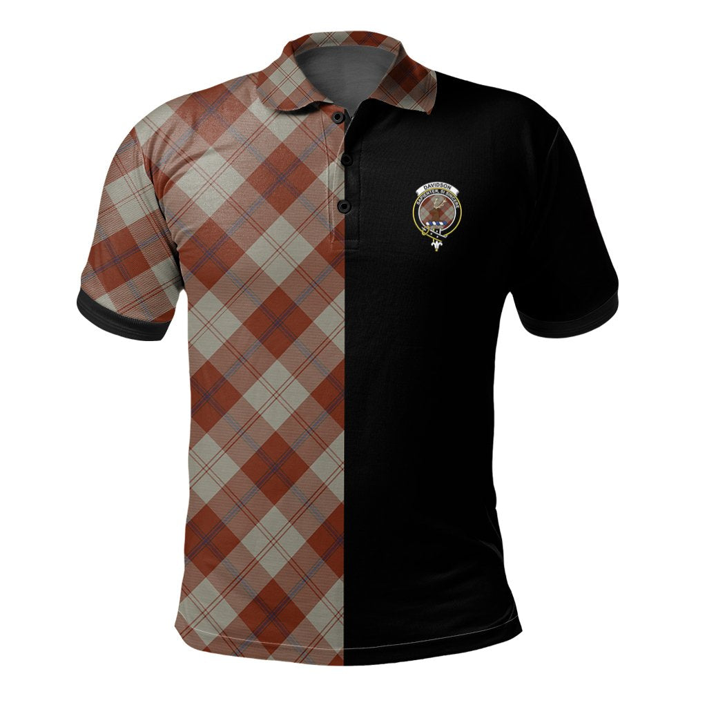 Davidson Dress Dancers Tartan Polo Shirt Half of Me - Cross Style