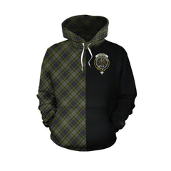Davidson Tulloch Dress Tartan Hoodie Half of Me - Cross Style