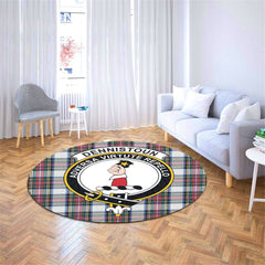 Dennistoun Tartan Crest Round Rug