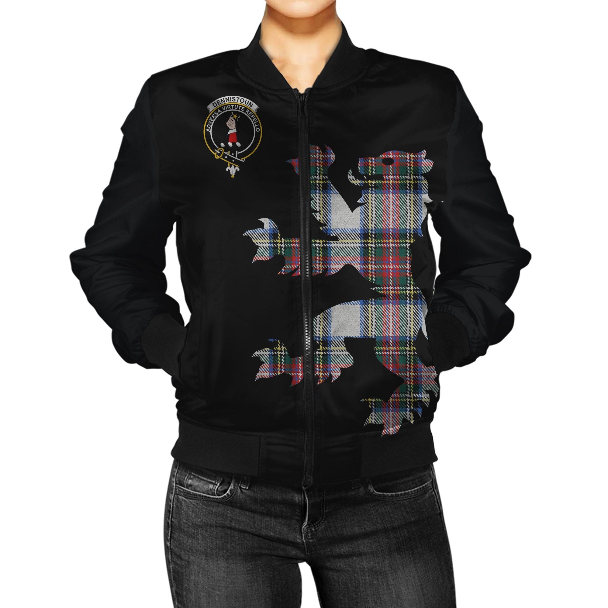 Dennistoun Tartan Bomber Jacket Lion & Thistle