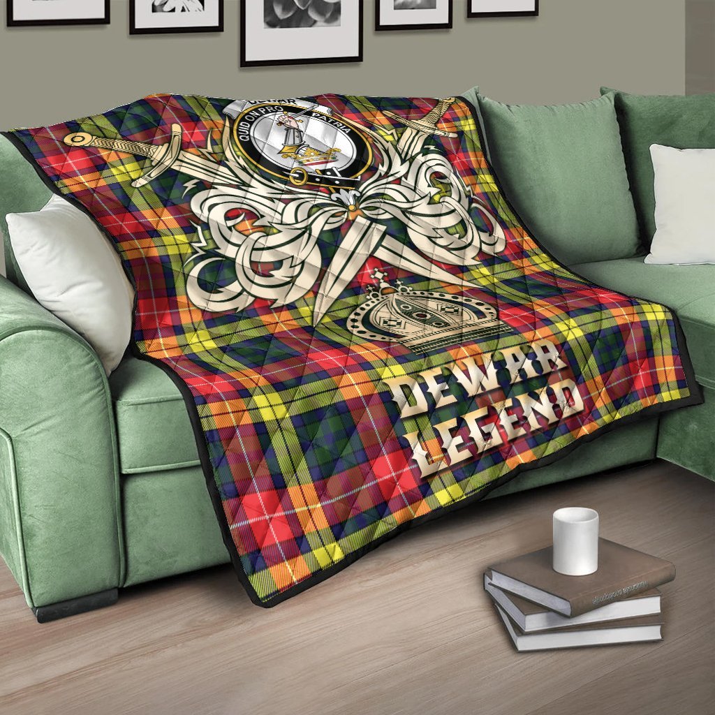 Dewar Tartan Crest Legend Gold Royal Premium Quilt