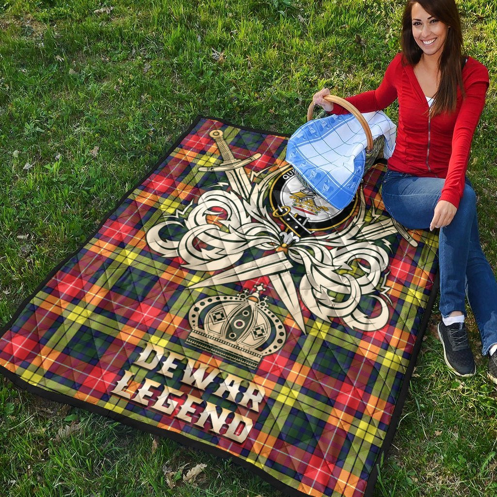 Dewar Tartan Crest Legend Gold Royal Premium Quilt