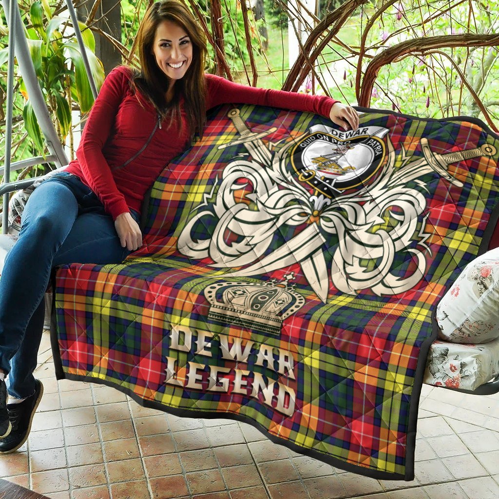 Dewar Tartan Crest Legend Gold Royal Premium Quilt