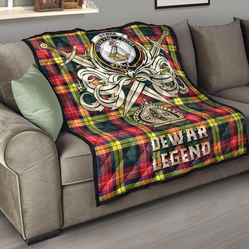 Dewar Tartan Crest Legend Gold Royal Premium Quilt