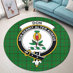 Don Tartan Crest Round Rug