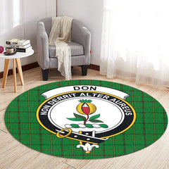 Don Tartan Crest Round Rug