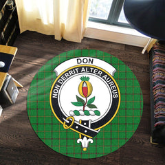 Don Tartan Crest Round Rug