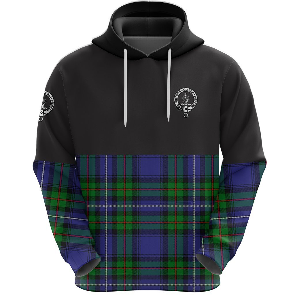 Donnachaidh Clan Half Of Tartan Hoodie