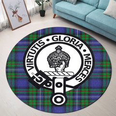 Donnachaidh Tartan Crest Round Rug