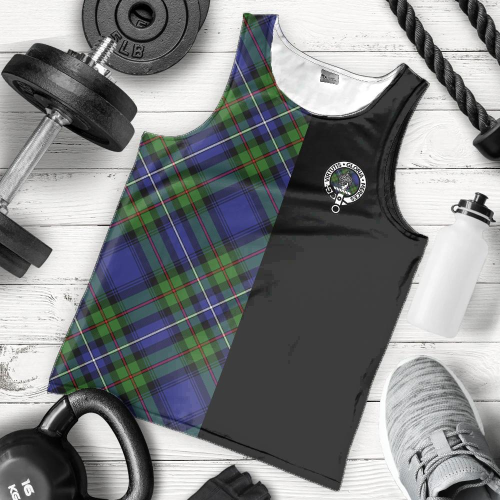 Donnachaidh Tartan Crest Men's Tank Top - Cross Style