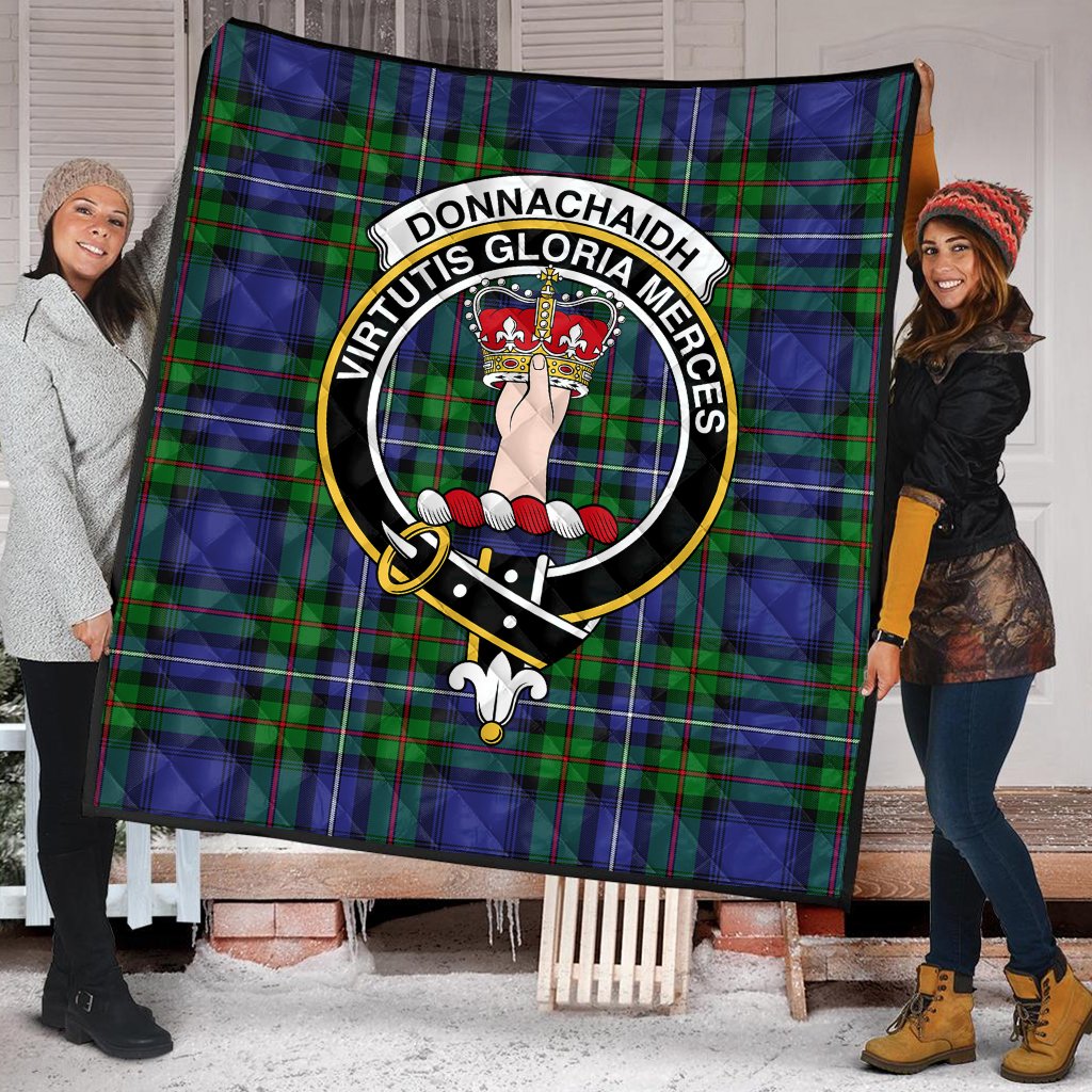 Donnachaidh Tartan Crest Quilt