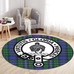 Donnachaidh Tartan Crest Round Rug