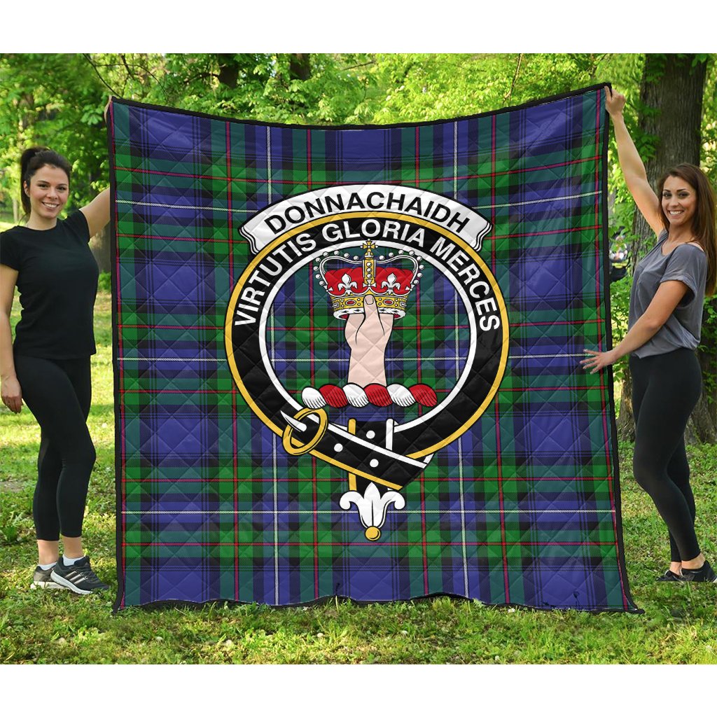 Donnachaidh Tartan Crest Quilt