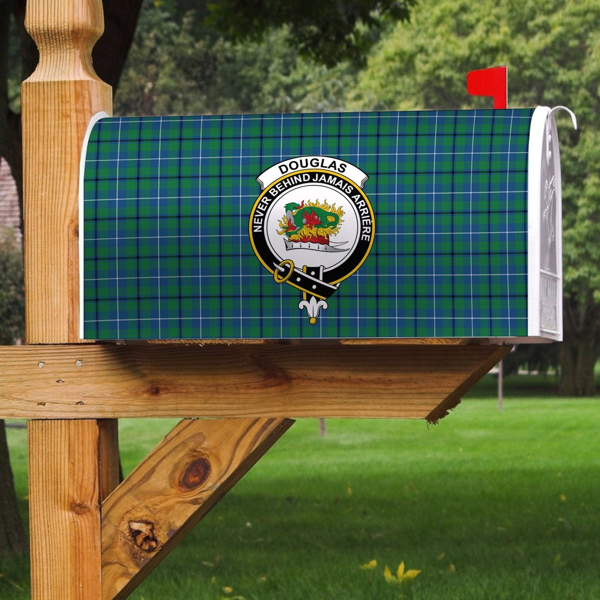 Douglas Ancient Tartan Crest Mailbox