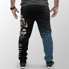 Douglas Modern Tartan Crest Jogger Sweatpants - Alba Celtic Style