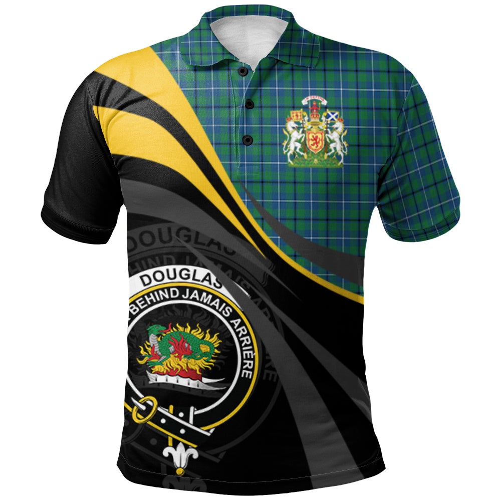 Douglas Ancient Tartan Polo Shirt - Royal Coat Of Arms Style