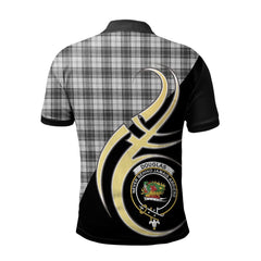 Douglas Grey Modern Tartan Polo Shirt - Believe In Me Style