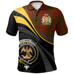 Drummond Tartan Polo Shirt - Royal Coat Of Arms Style