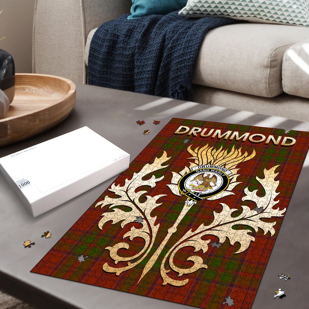 Drummond Tartan Crest Thistle Jigsaw Puzzles