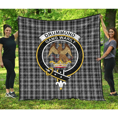 Drummond Grey Originaux Tartan Crest Quilt