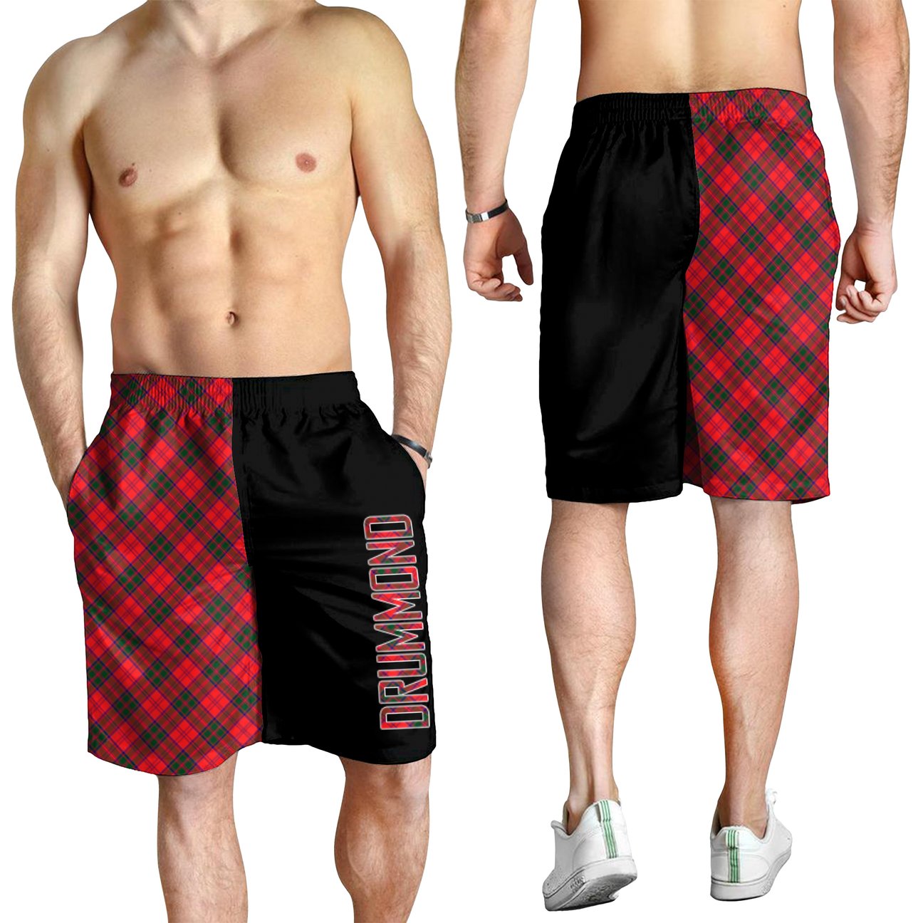 Drummond Modern Tartan Crest Men's Short - Cross Style