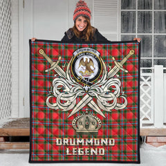 Drummond of Perth Tartan Crest Legend Gold Royal Premium Quilt