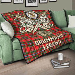 Drummond of Perth Tartan Crest Legend Gold Royal Premium Quilt