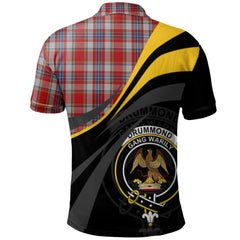 Drummond of Perth Dress 02 Tartan Polo Shirt - Royal Coat Of Arms Style