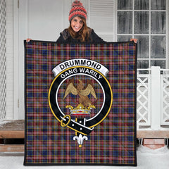 Drummond of Strathallen Tartan Crest Quilt