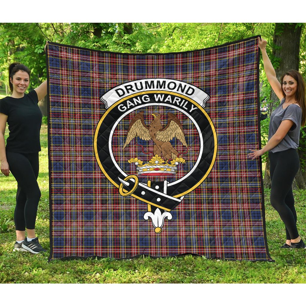 Drummond of Strathallen Tartan Crest Quilt