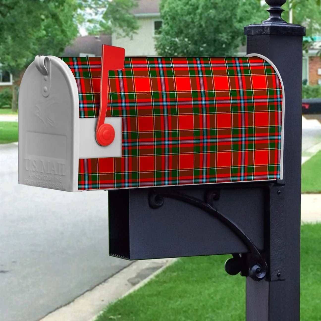 Drummond Of Perth Tartan Crest Mailbox