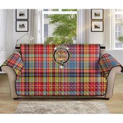 Drummond of Strathallan Tartan Crest Sofa Protector