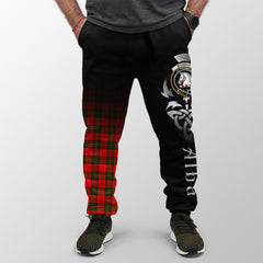 Dunbar Modern Tartan Crest Jogger Sweatpants - Alba Celtic Style