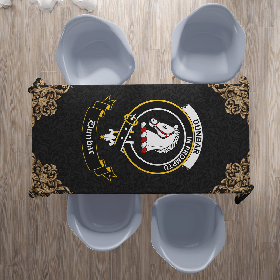 Dunbar Crest Tablecloth - Black Style