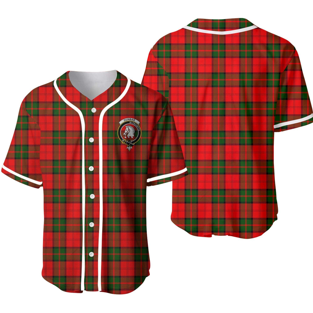 Dunbar Tartan Unisex Baseball Jersey